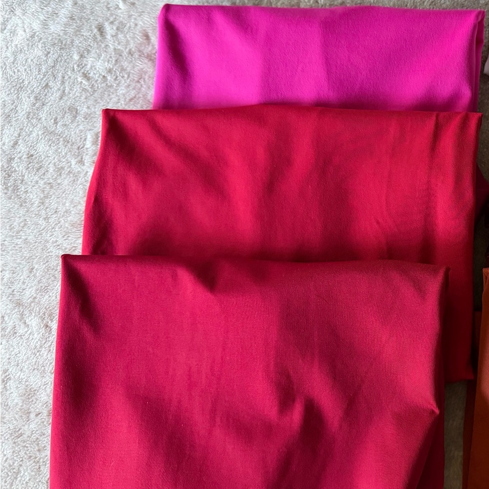 Chicos Micro feel tanks 3 Vibrant Pink and Red Size 2. (12-14) one is NWT